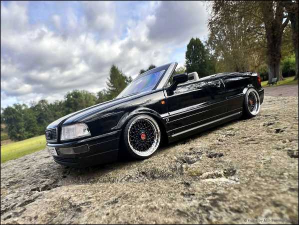 1:18 Audi 80 Typ89 Cabrio 2.3 Schwarz - Bj.91 erste Version + OVP